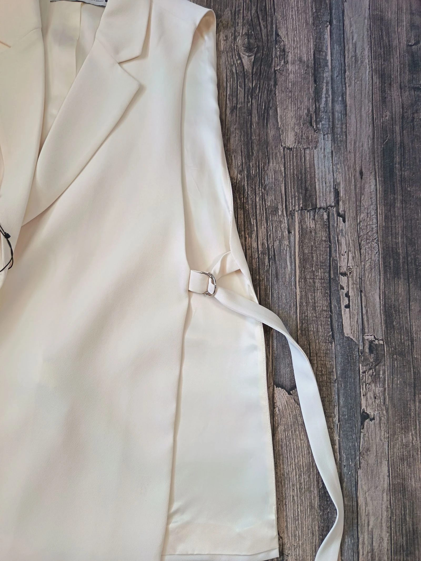 V-hals beige vest ♡ ZARA * maat M oversized – photo 5